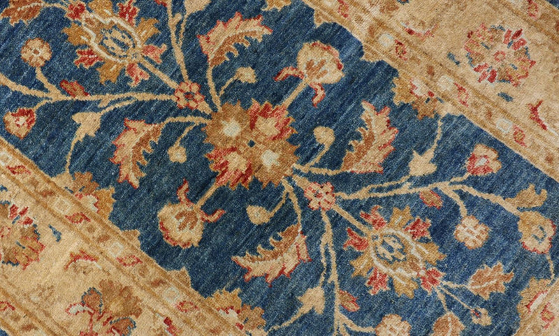 Tapis Ziegler - 120 x 80 cm - bleu de mer