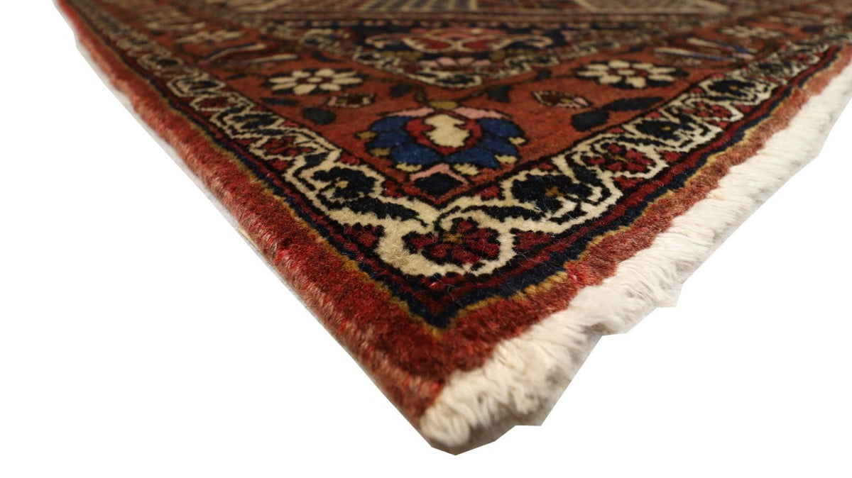 Tapis persan - Nomadic - 204 x 142 cm - rouge foncé