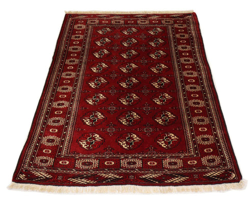 Tapis Turkaman - 182 x 137 cm - rouge foncé