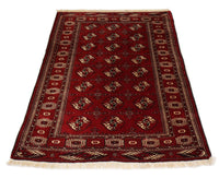 Tapis Turkaman - 182 x 137 cm - rouge foncé
