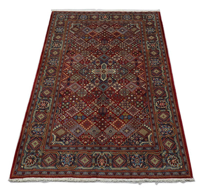 Tapis persan - Keshan - 220 x 140 cm - rouge foncé