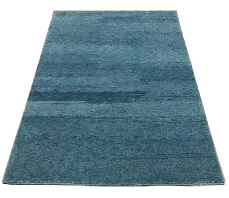 Tapis Gabbeh - Loribaft Persan - 180 x 126 cm - bleu de mer