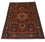 Tapis oriental - 205 x 139 cm - rouge foncé