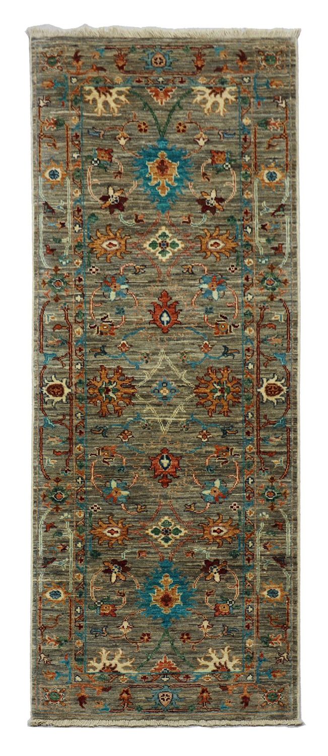 Tapis de couloir Tapis Ziegler - 201 x 77 cm - vert olive