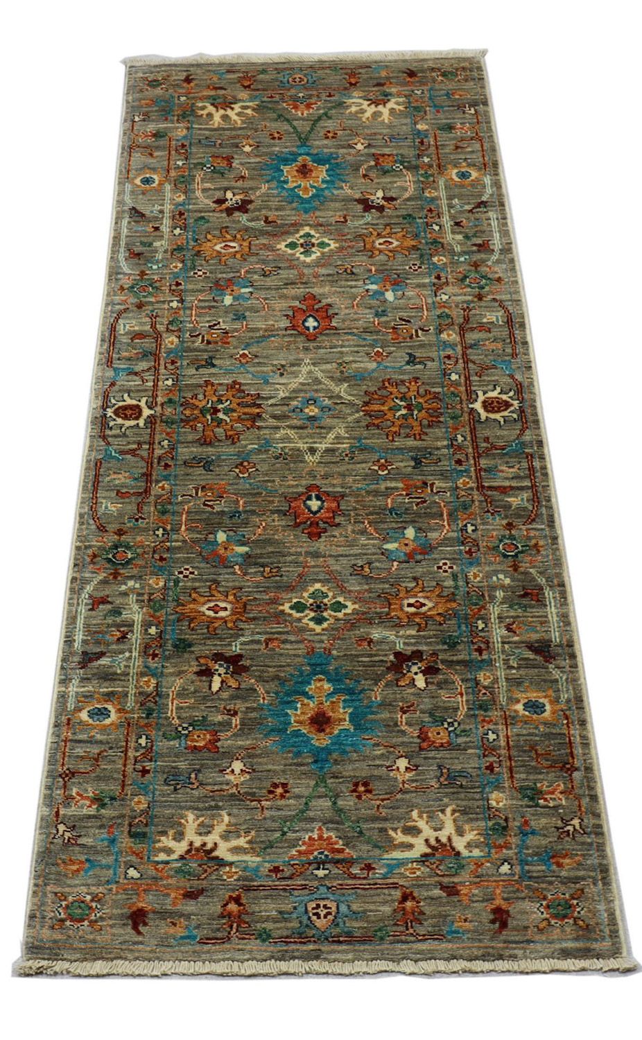 Tapis de couloir Tapis Ziegler - 201 x 77 cm - vert olive