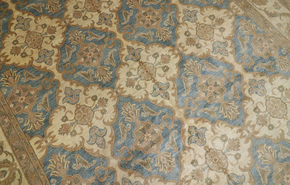 Tapis Ziegler - 354 x 264 cm - turquoise