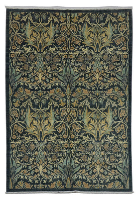 Tapis Ziegler - 229 x 172 cm - bleu pétrole