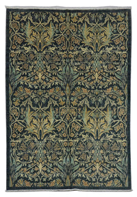 Tapis Ziegler - 229 x 172 cm - bleu pétrole