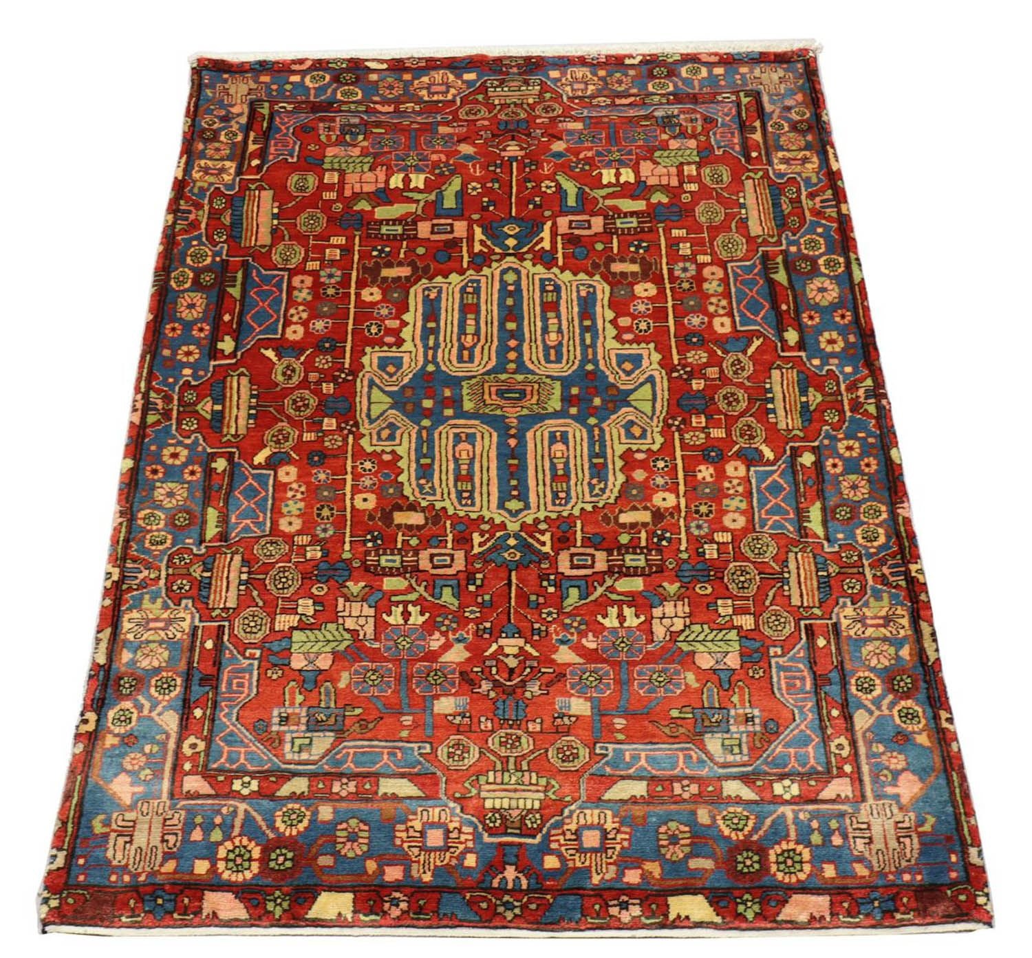 Tapis persan - Nomadic - 215 x 154 cm - rouge