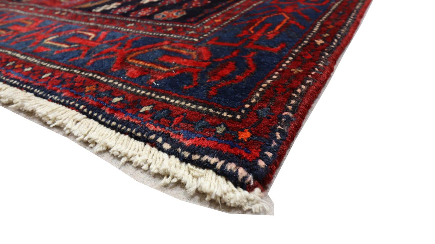 Tapis Gabbeh - Loribaft Persan - 243 x 133 cm - rouge