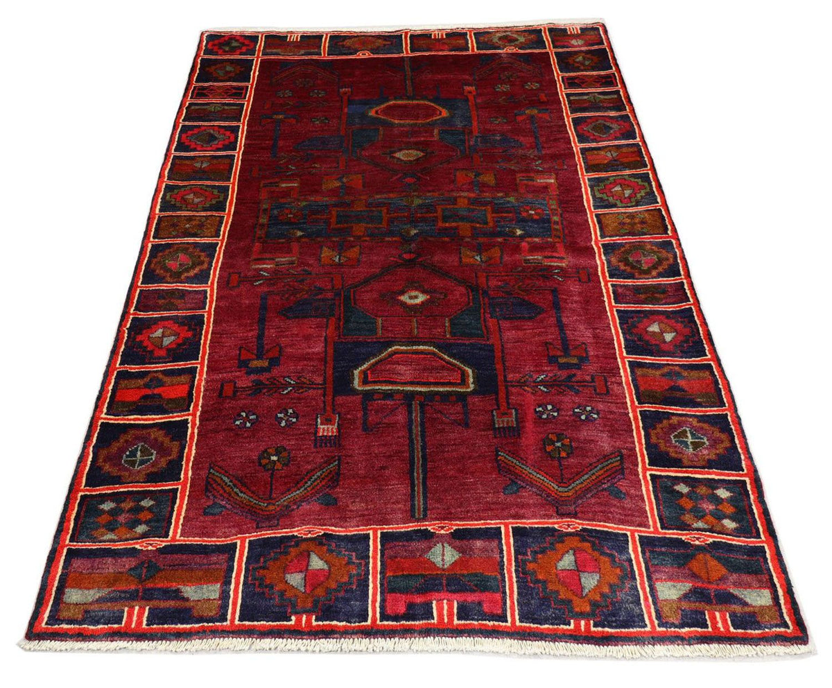 Tapis Gabbeh - Loribaft Persan - 220 x 160 cm - rouge clair
