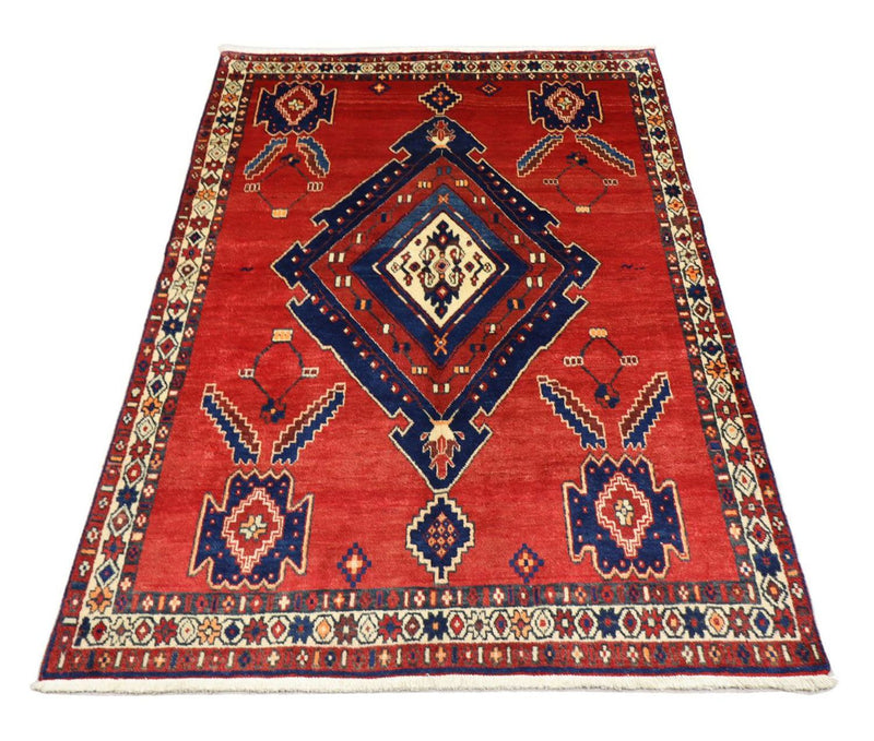 Tapis persan - Nomadic - 212 x 154 cm - rouge