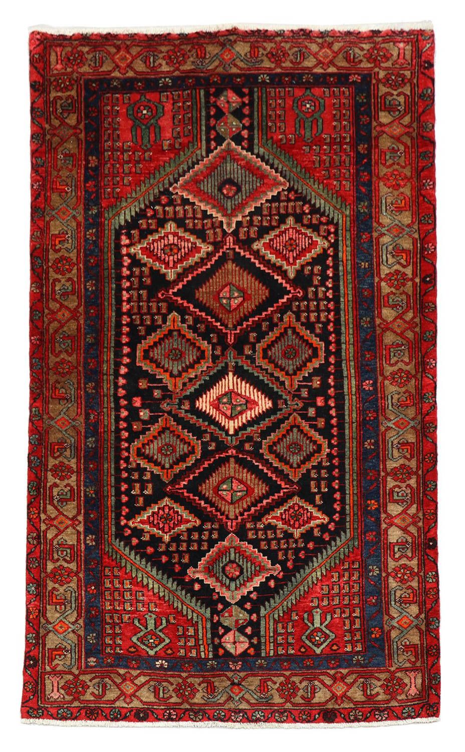 Tapis persan - Nomadic - 217 x 138 cm - noir