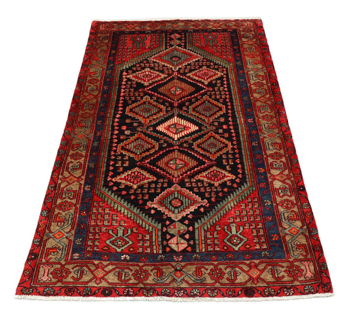 Tapis persan - Nomadic - 217 x 138 cm - noir