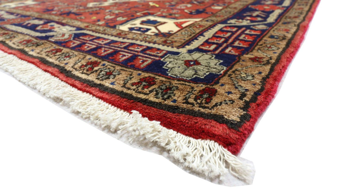 Tapis persan - Nomadic - 212 x 151 cm - rouge foncé
