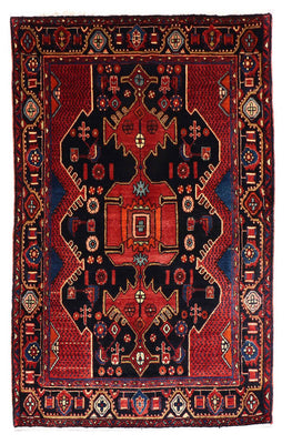 Tapis persan - Nomadic - 202 x 138 cm - noir