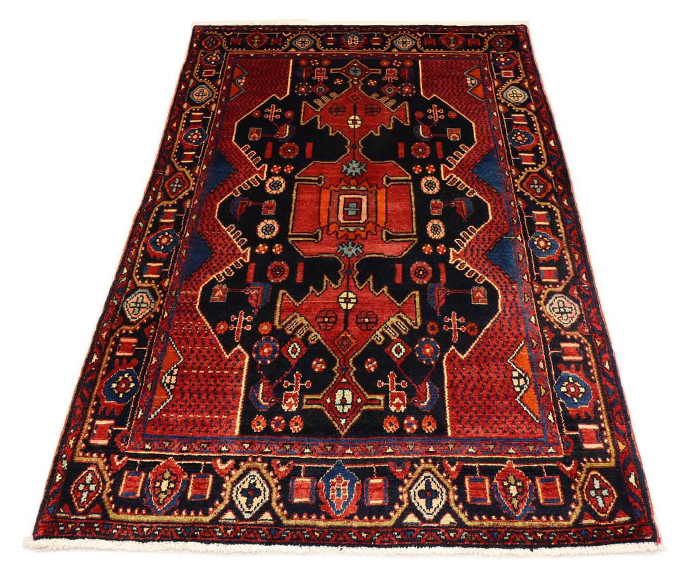 Afshar Sirjan Tapis 202x138cm - Tapis persan