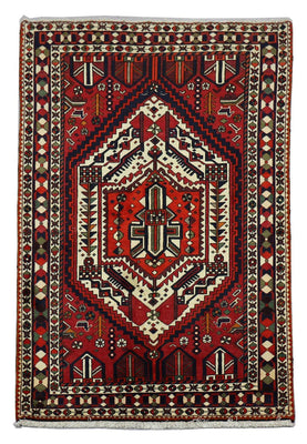 Tapis persan - Nomadic - 210 x 149 cm - rouge
