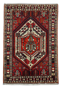 Tapis persan - Nomadic - 210 x 149 cm - rouge