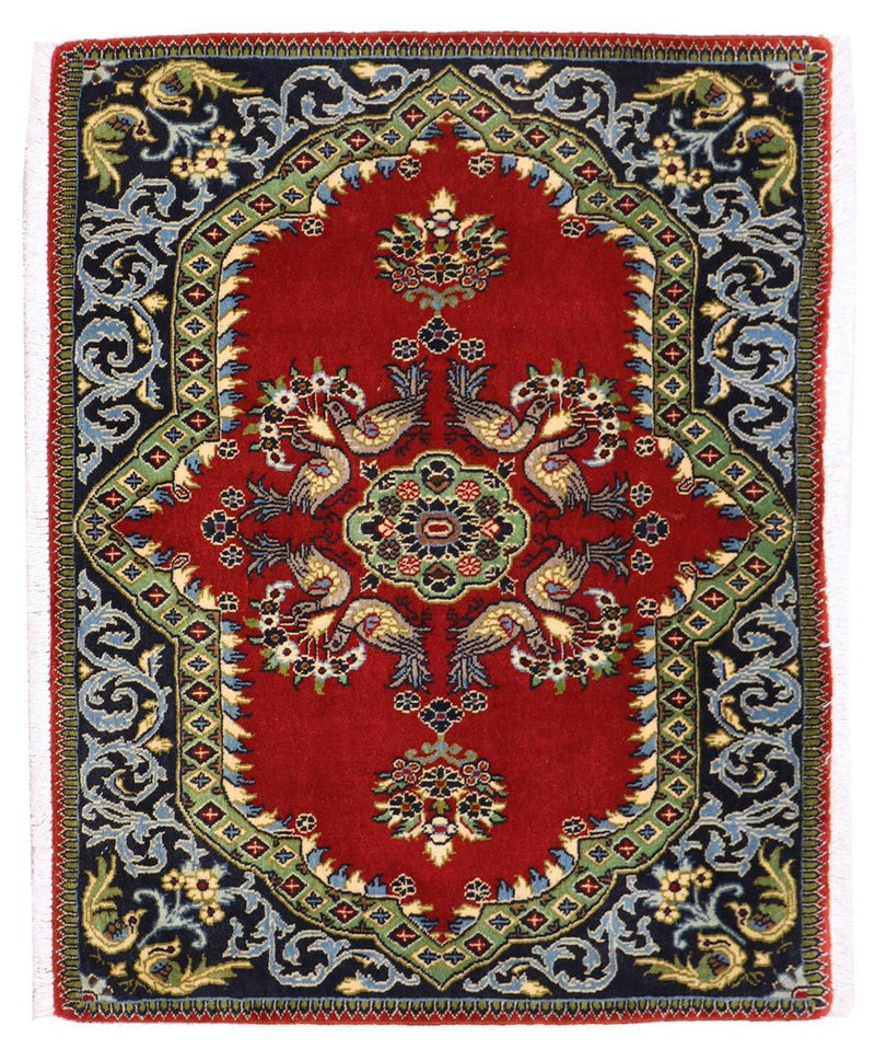 Tapis persan - Keshan - 97 x 73 cm - rouge