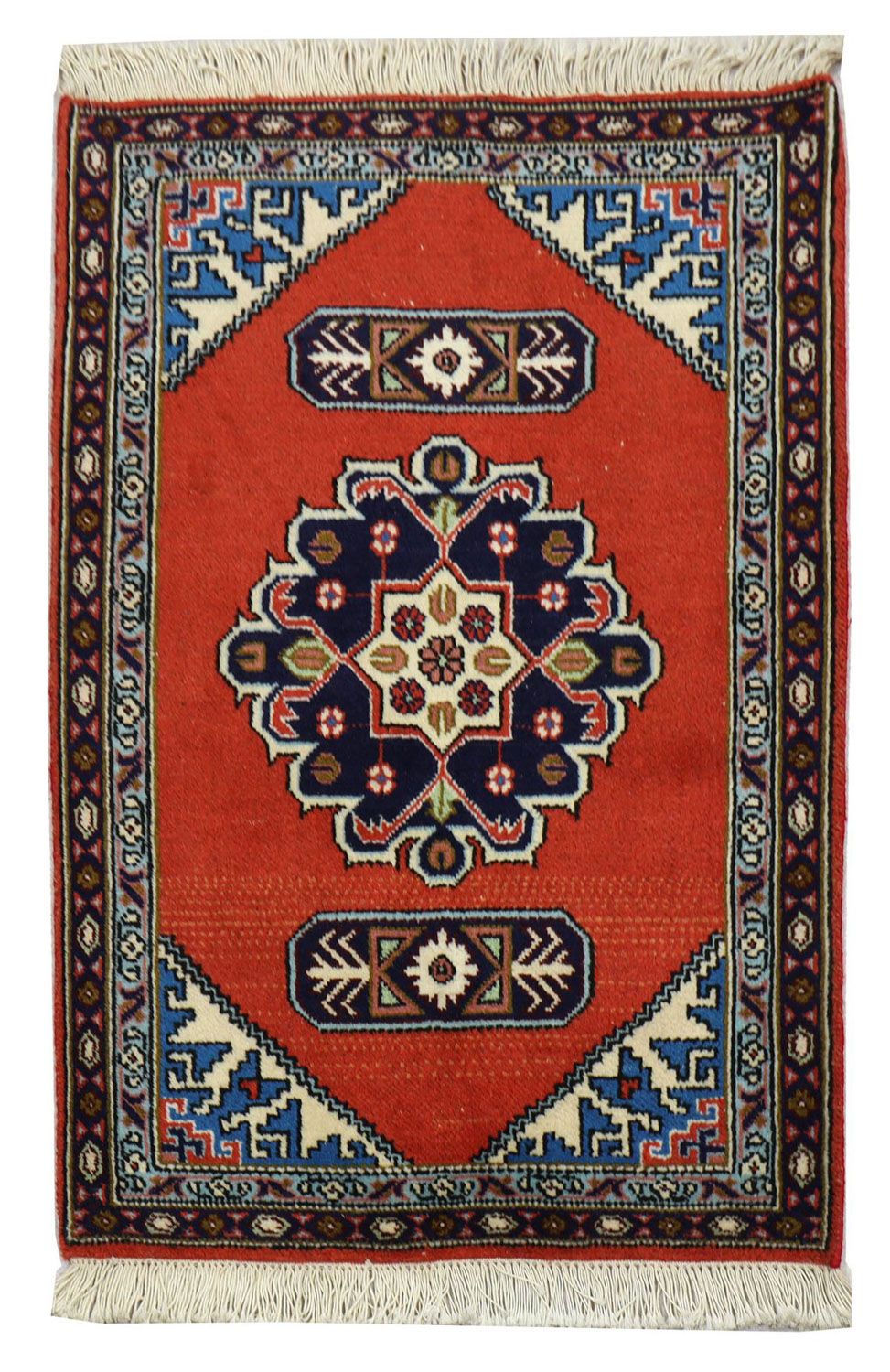 Tapis persan - Nomadic - 95 x 70 cm - rouge