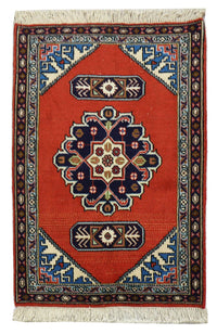 Tapis persan - Nomadic - 95 x 70 cm - rouge