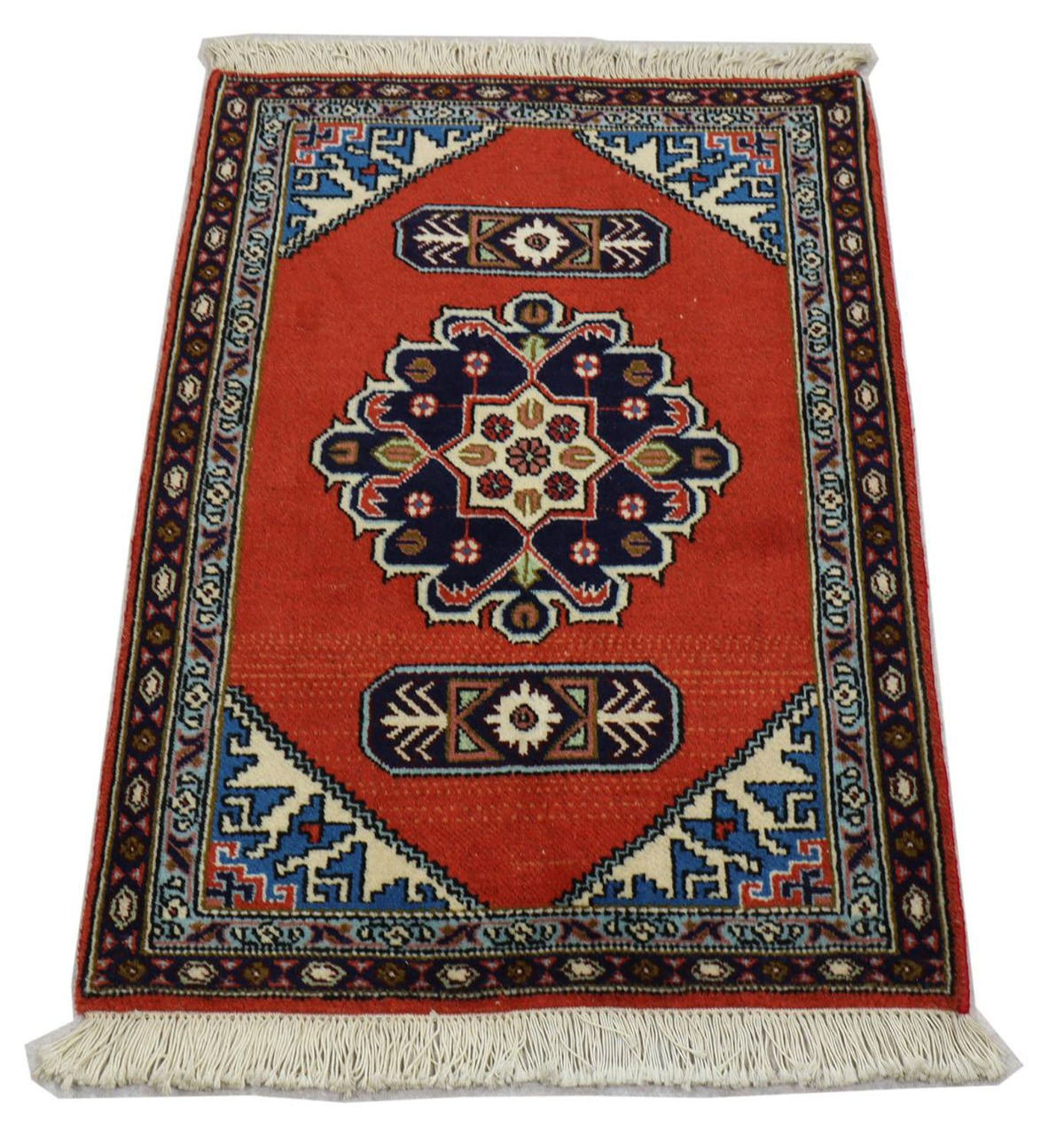 Tapis persan - Nomadic - 95 x 70 cm - rouge