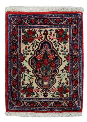 Tapis persan - Bidjar - 67 x 55 cm - rouge