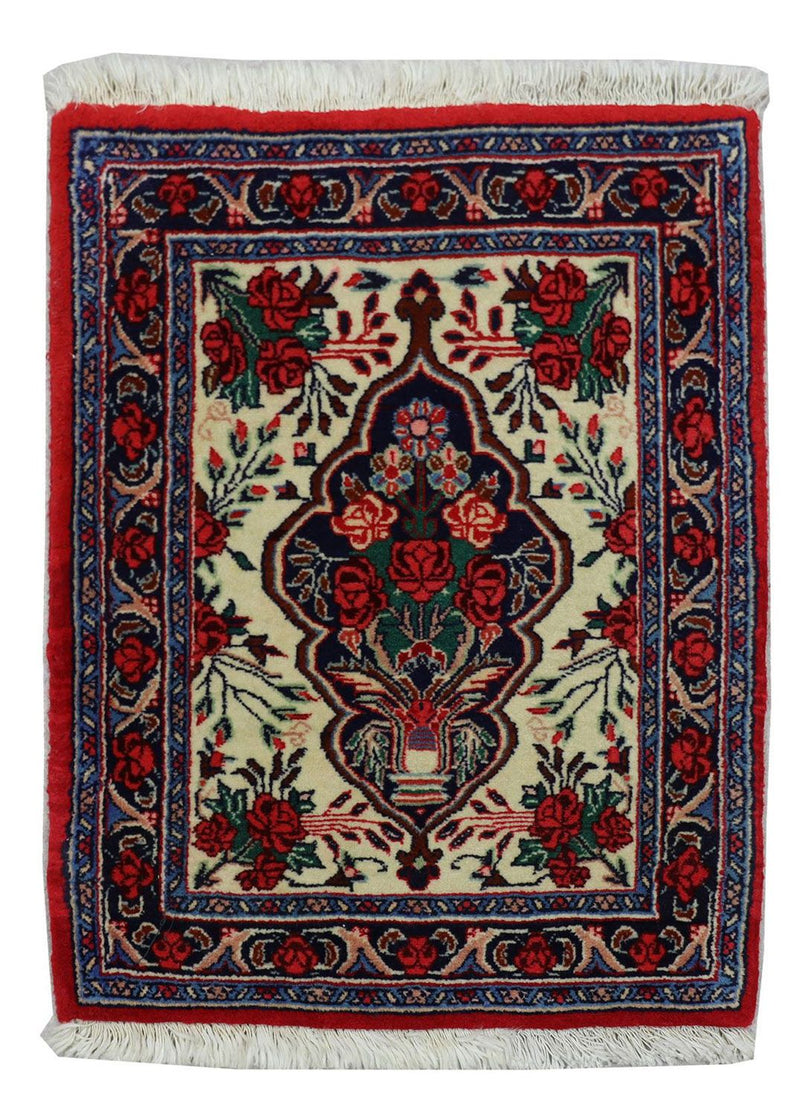 Tapis persan - Bidjar - 67 x 55 cm - rouge