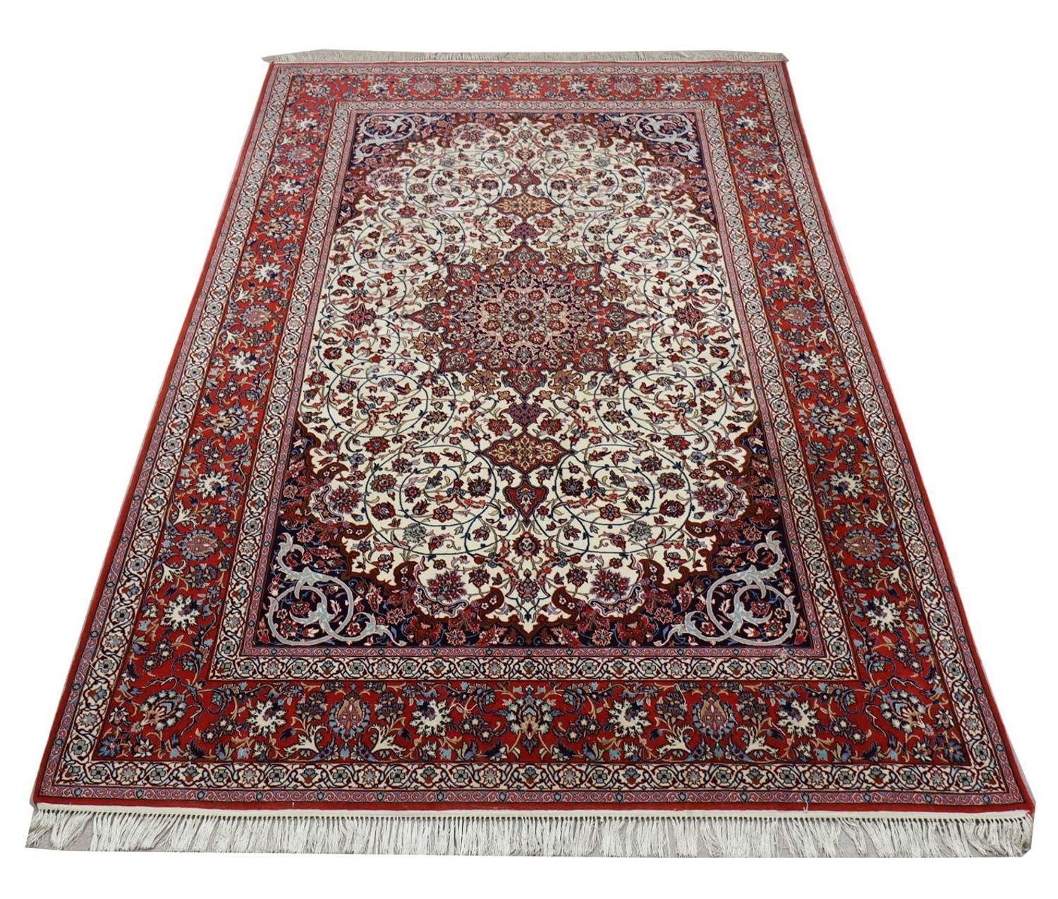 Tapis persan - Isfahan - Premium - 303 x 202 cm - beige