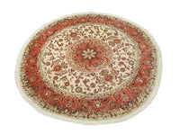 Tapis persan - Tabriz - Royal ronde  - 230 x 230 cm - beige