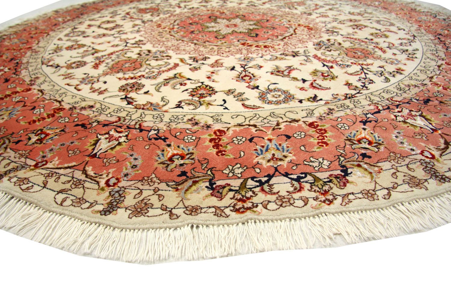 Tapis persan - Tabriz - Royal ronde  - 230 x 230 cm - beige