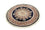 Tapis chinois ronde  - 184 x 184 cm - bleu
