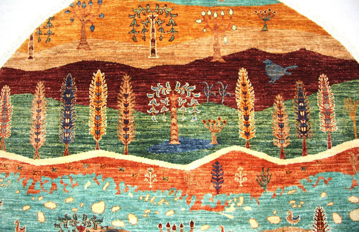 Tapis Ziegler ronde  - 172 x 170 cm - multicolore