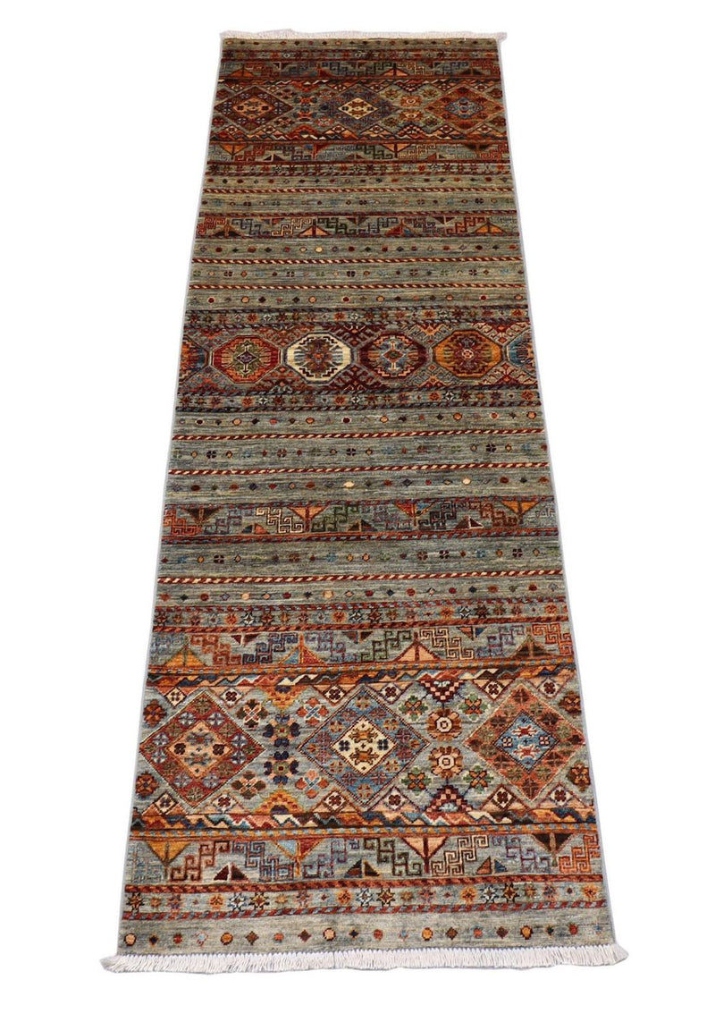 Tapis de couloir Tapis Ziegler - 258 x 85 cm - vert olive