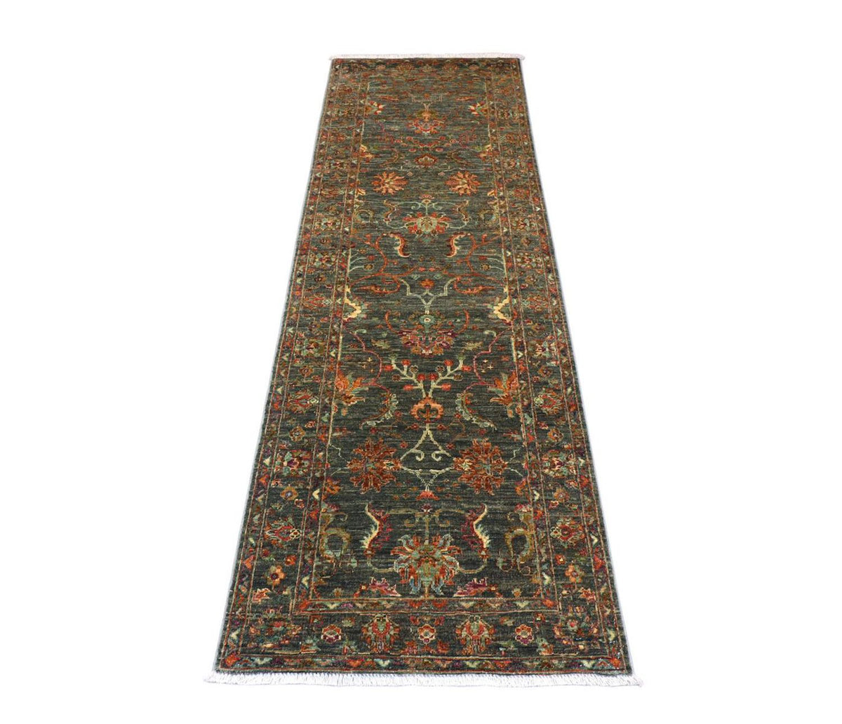 Tapis de couloir Tapis Ziegler - 262 x 81 cm - vert olive
