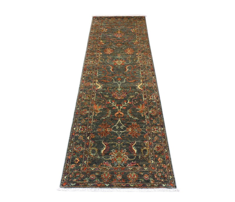 Tapis de couloir Tapis Ziegler - 262 x 81 cm - vert olive