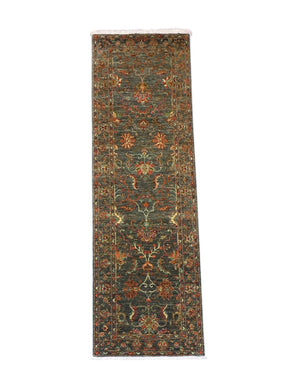 Tapis de couloir Tapis Ziegler - 262 x 81 cm - vert olive