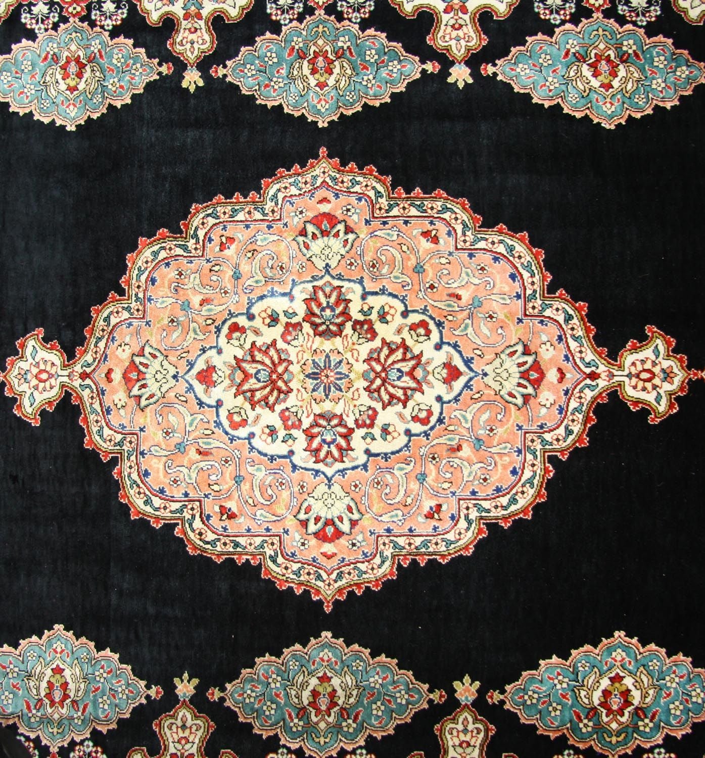Tapis en soie - Soie Hereke - Premium - 270 x 180 cm - bleu