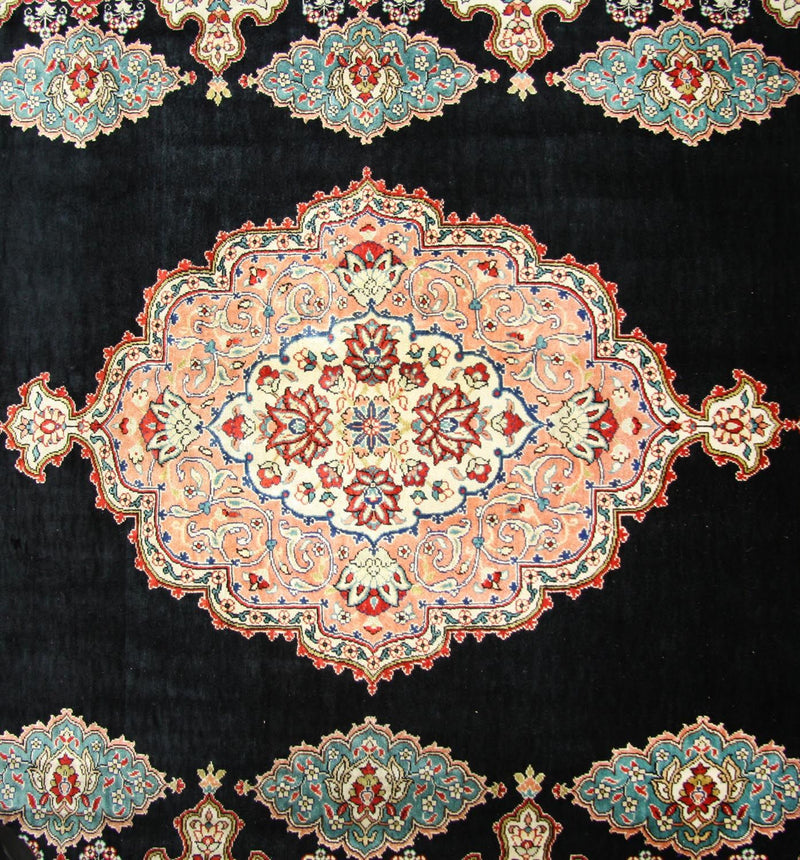 Tapis en soie - Soie Hereke - Premium - 270 x 180 cm - bleu