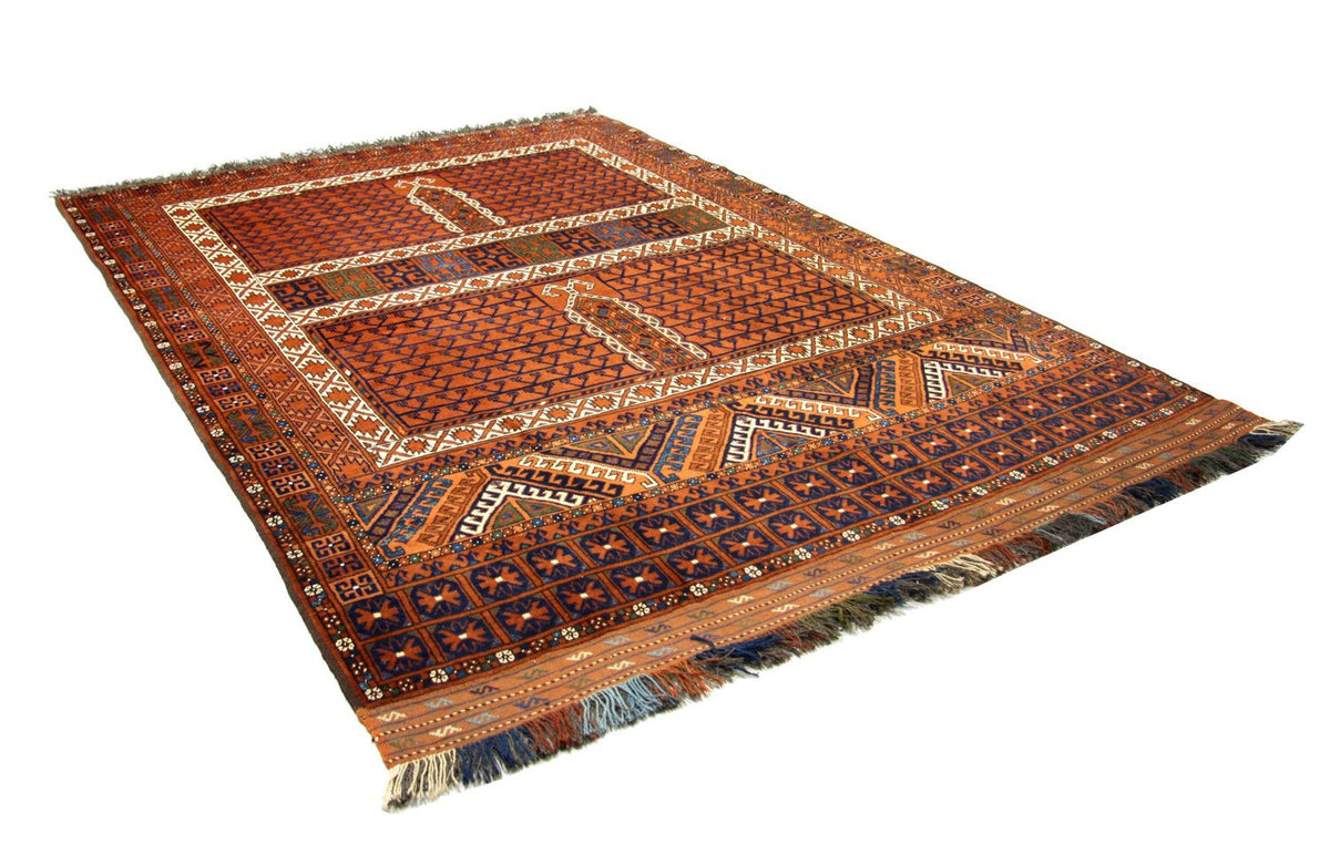 Tapis afghan - 252 x 198 cm - marron
