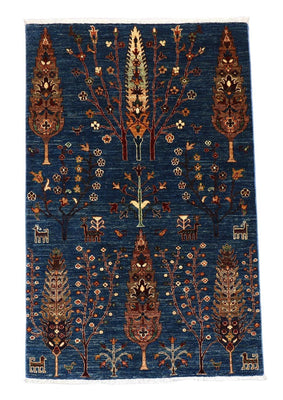 Tapis Ziegler - 150 x 101 cm - bleu foncé