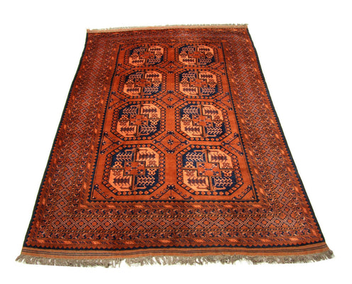 Tapis afghan - 290 x 208 cm - orange