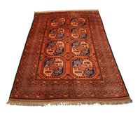 Tapis afghan - 290 x 208 cm - orange