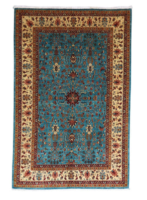 Tapis Ziegler - 299 x 206 cm - bleu de mer