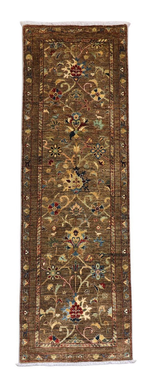 Tapis de couloir Tapis Ziegler - 242 x 79 cm - vert olive