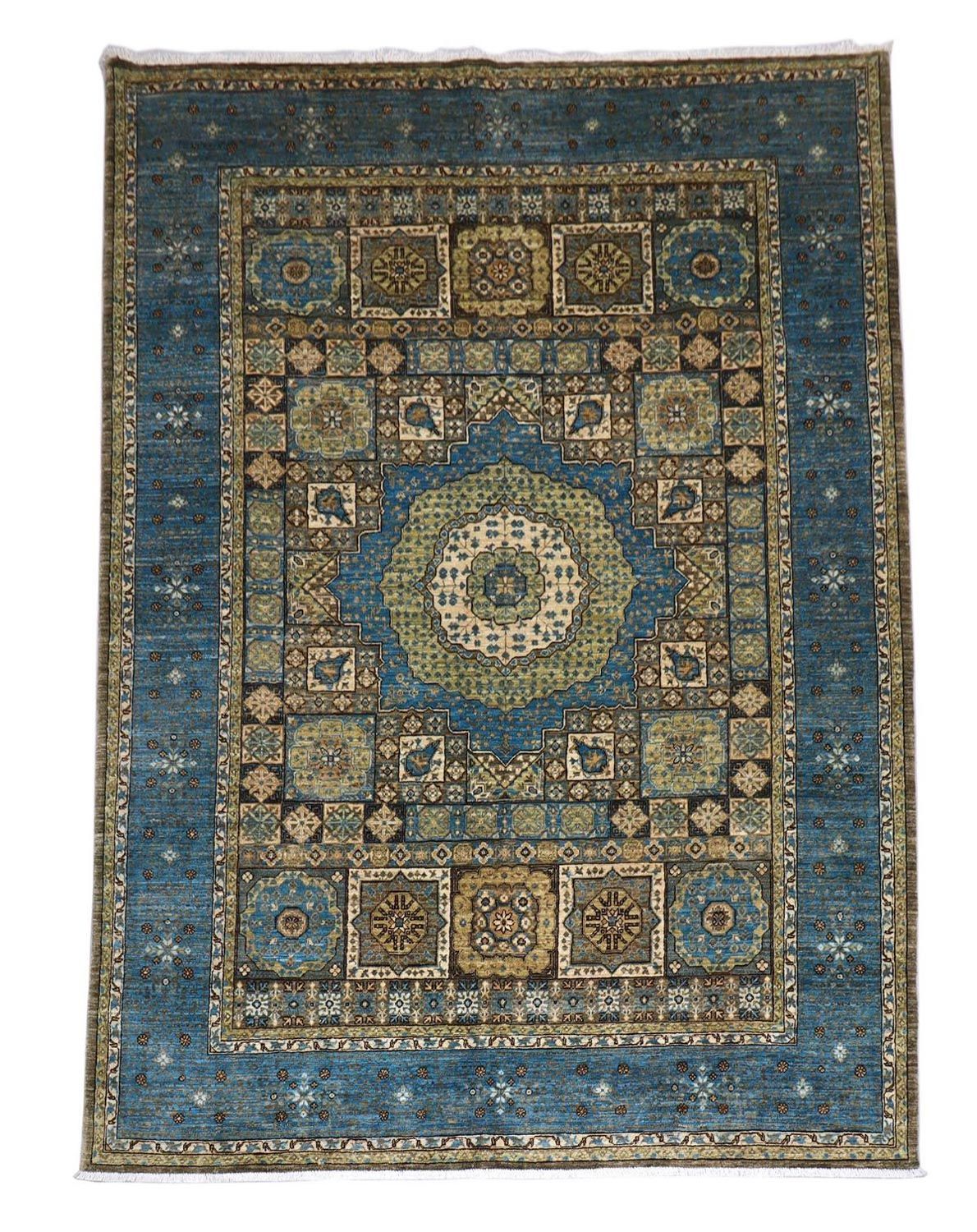 Tapis Ziegler - 274 x 210 cm - bleu