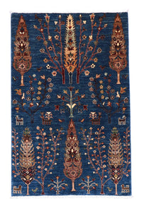 Tapis Ziegler - 152 x 106 cm - bleu foncé