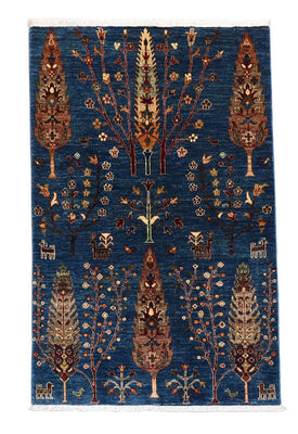 Tapis Ziegler - 153 x 103 cm - bleu foncé