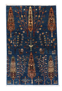 Tapis Ziegler - 153 x 103 cm - bleu foncé